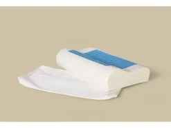 Almohada cervical con inserción de gel, 48 x 30 x 11 cm.