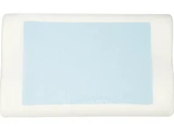 Almohada cervical con inserción de gel, 48 x 30 x 11 cm.