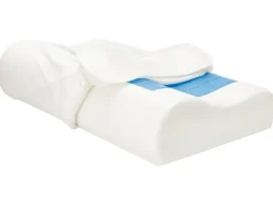Almohada cervical con inserción de gel, 48 x 30 x 11 cm.