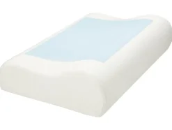 Almohada cervical con inserción de gel, 48 x 30 x 11 cm.