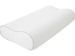 Almohada cervical de viscoelástica, 60 x 36 x 12/10 cm