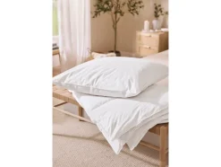 Almohada con relleno de plumas y plumón, 45 x 110 cm