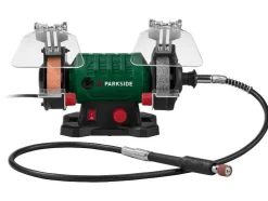 Amoladora de doble muela con eje flexible »PDFW 120 B3«, con protector contra chispas.