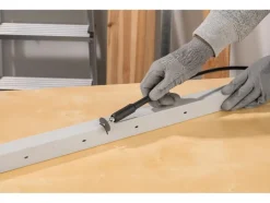 Amoladora de doble muela con eje flexible »PDFW 120 B3«, con protector contra chispas.