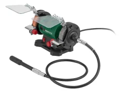Amoladora de doble muela con eje flexible »PDFW 120 B3«, con protector contra chispas.