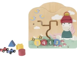 Andador / Cubo de actividades, de madera.