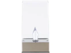 Antorcha solar LED con efecto de llama realista.