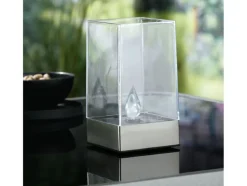 Antorcha solar LED con efecto de llama realista.