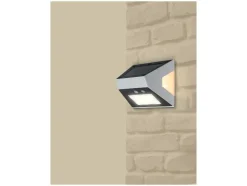 Aplique solar LED para pared con detector de movimiento.