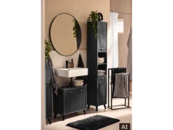 Armario alto de baño An 32,2 x Al 180,2 x Pr 28 cm