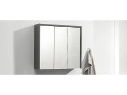 Armario de pared con espejo »OSLO«, resistente a los arañazos y de fácil mantenimiento.