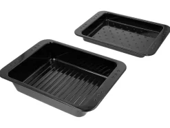 Asador esmaltado con tapa