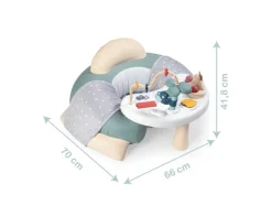 Asiento de juego 3 en 1 para bebé, con mesa de actividades.