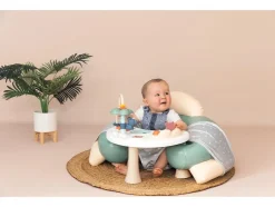 Asiento de juego 3 en 1 para bebé, con mesa de actividades.