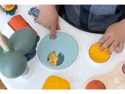Asiento de juego 3 en 1 para bebé, con mesa de actividades.