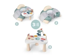 Asiento de juego 3 en 1 para bebé, con mesa de actividades.