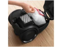 Aspiradora con bolsa 900W máx. Negra, BGDS2BAL manguera textil.