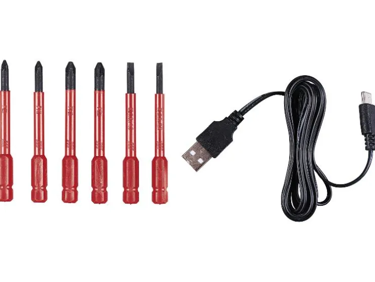 Atornillador a batería de 4 V »PASD 4 C3«, con batería sin cargador.