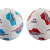 Balón de fútbol con abertura de válvula reforzada con tejido.