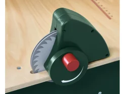 Banco de trabajo de madera, con accesorios