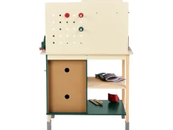 Banco de trabajo de madera, con accesorios