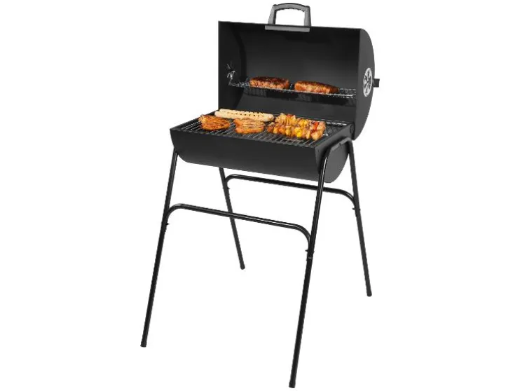 Barbacoa de carbón de barril