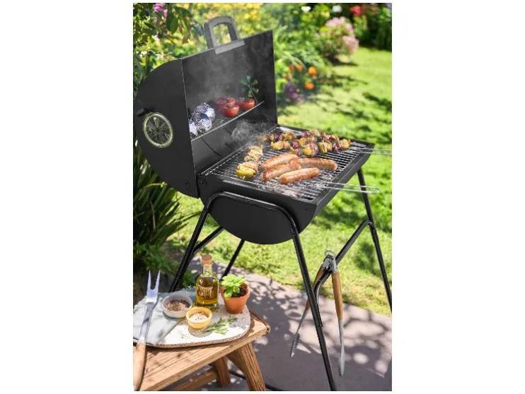 Barbacoa de carbón de barril