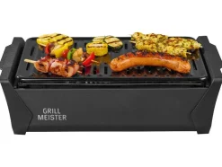 Barbacoa de carbón vegetal con ventilación activa »KANSAS«, de funcionamiento inalámbrico