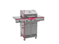 Barbacoa de gas Char-Broil »Advantage CORE B 3« con quemador lateral y tecnología TRU-Infrared™