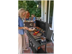 Barbacoa de gas con 6 + 1 quemadores lateral