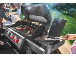 Barbacoa de gas 4+1 quemadores cerámicos