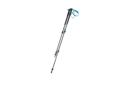 Bastones de trekking de aluminio, ajustables en altura de forma continua.