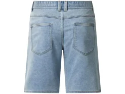 Bermudas de felpa vaquera para hombre
