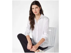 Blusa de mujer en calidad de satén mate.
