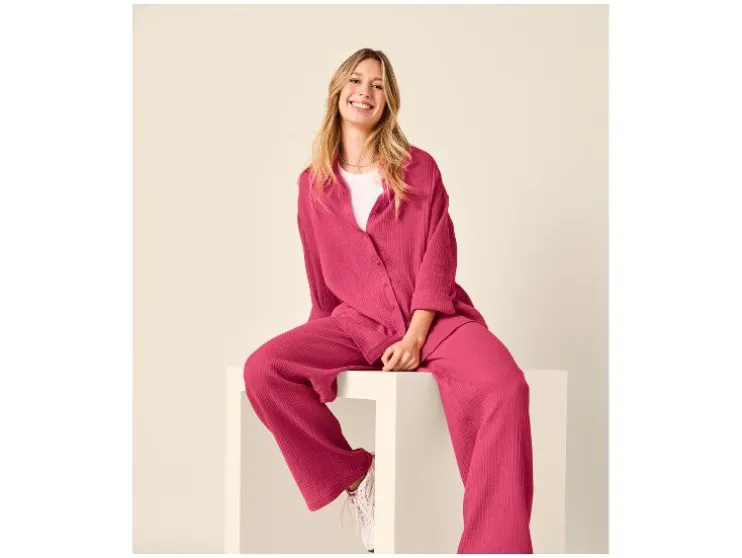 Blusa de muselina para mujer