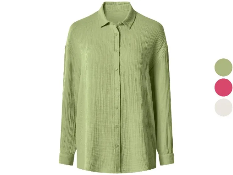 Blusa de muselina para mujer