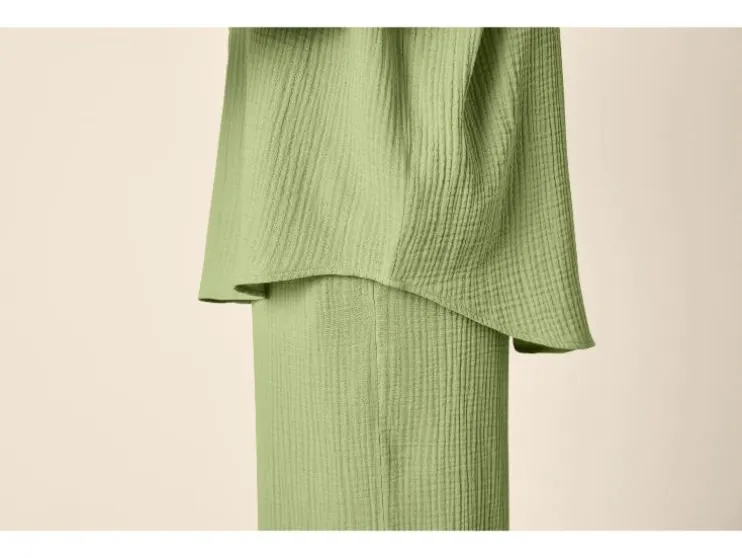 Blusa de muselina para mujer