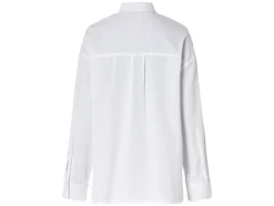 Blusa oversize de mujer con cuello button-down