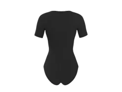 Body de camiseta moldeable de tacto suave para mujer