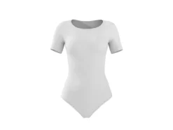 Body de camiseta moldeable de tacto suave para mujer