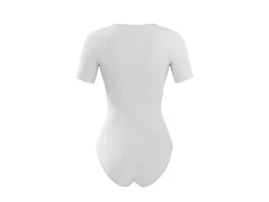 Body de camiseta moldeable de tacto suave para mujer