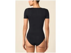 Body de camiseta moldeable de tacto suave para mujer