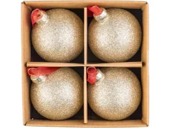 Bolas de Navidad de vidrio 4 piezas