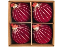 Bolas de Navidad de vidrio 4 piezas