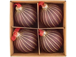 Bolas de Navidad de vidrio 4 piezas