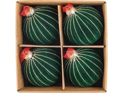 Bolas de Navidad de vidrio 4 piezas