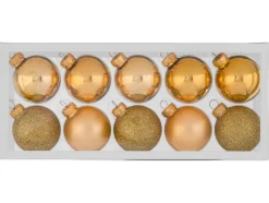 Bolas de Navidad de vidrio 10 / 24 piezas