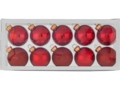 Bolas de Navidad de vidrio 10 / 24 piezas