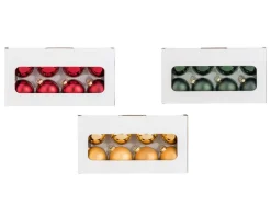 Bolas de Navidad de vidrio 16 piezas