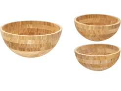 Bol de bambú / Juego de 2 bolos de bambú